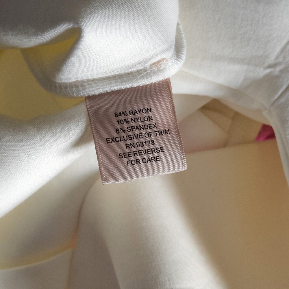 Philosophy Puff Sleeve Sweater Top White Small Clean Girl Minimalist - Picture 10 of 12